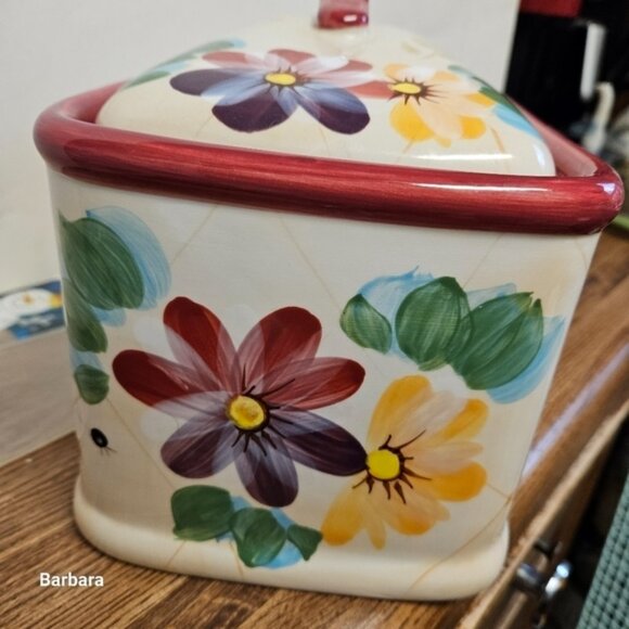 Vintage Heritage Mint Gatherings Ceramic Bread Bo - Picture 5 of 6